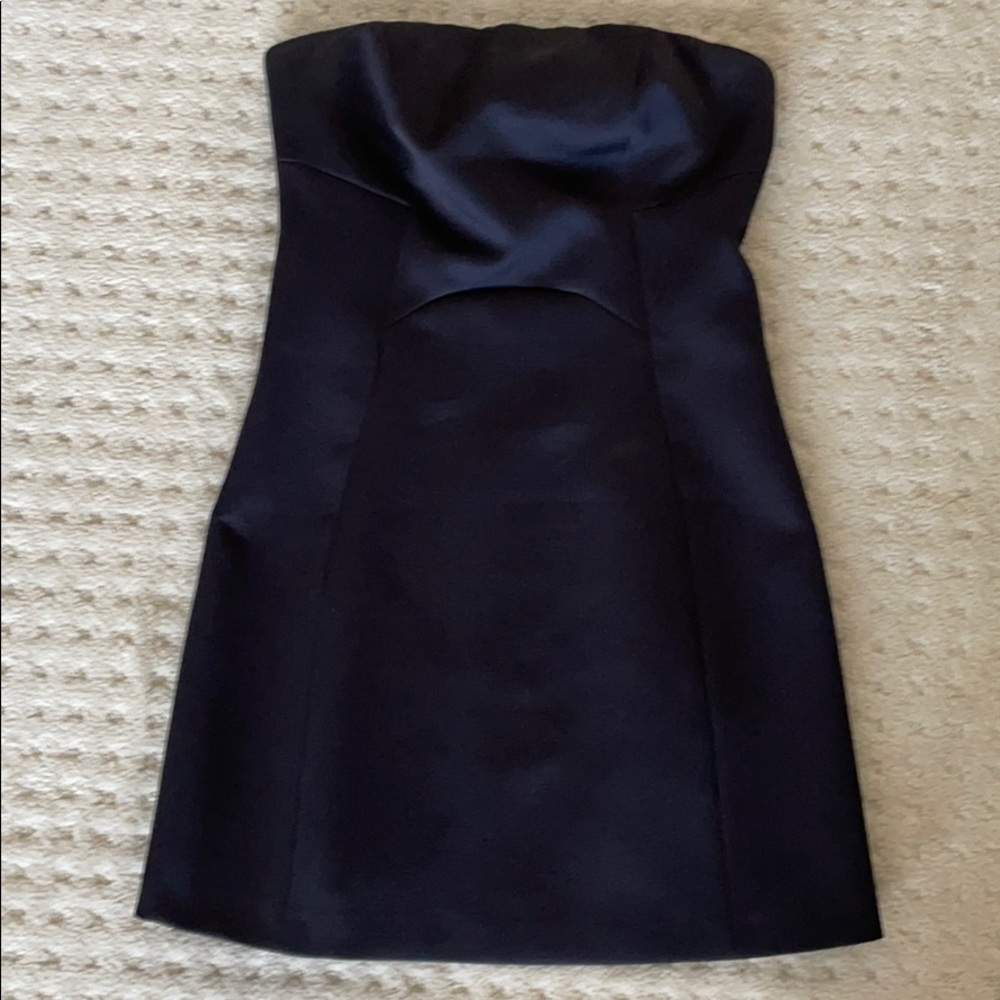 Black size 2 TopShop strapless mini dress.